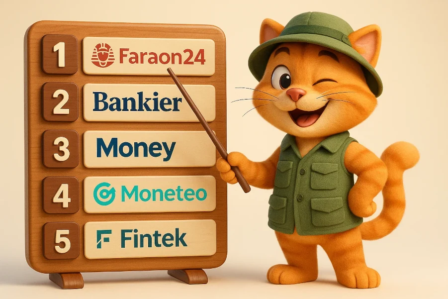 5 portali z pożyczkami wartych uwagi. Faraon24, Bankier, Money, Moneteo, Fintek.